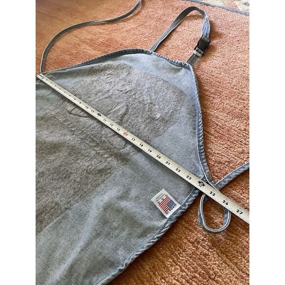 Santa Fe School of Cooking Denim Apron Adjustable Strap Pockets USA Unisex - Picture 8 of 8